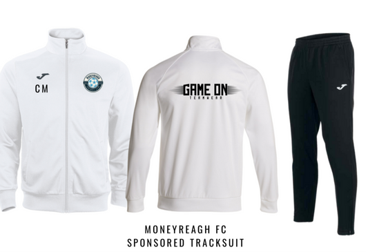 Game on teamwear sponsored training tracksuit